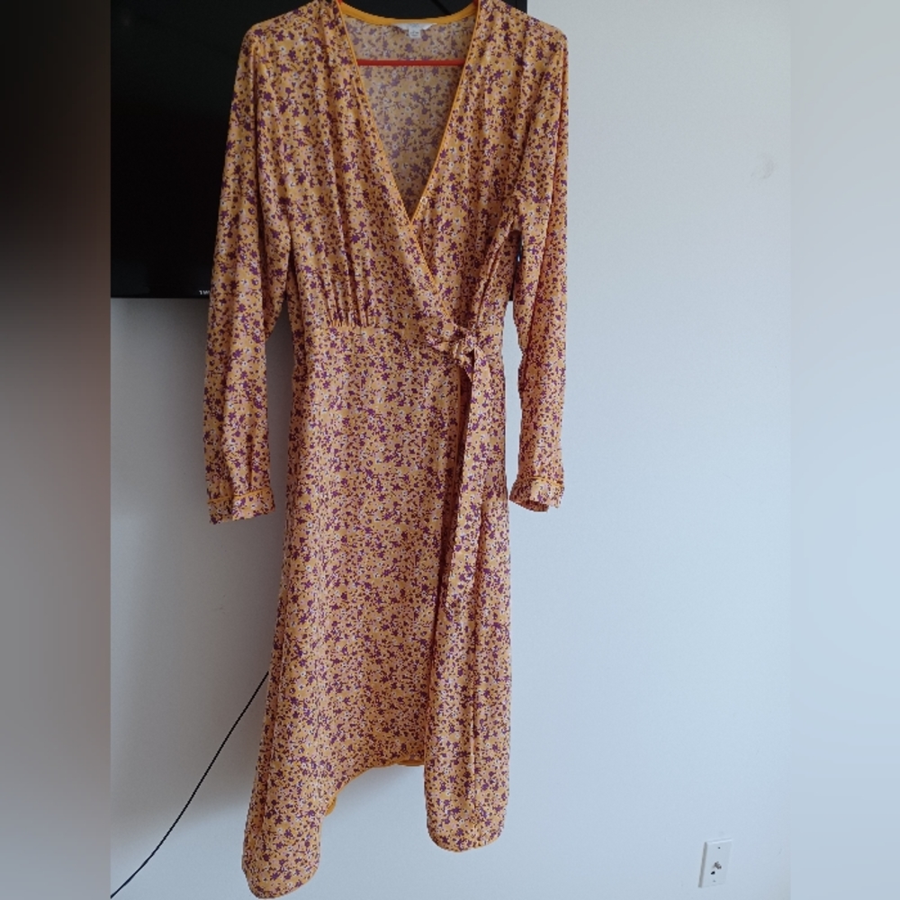 Time and True Floral Dress, Size Large